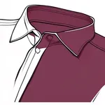 deep maroon collared shirt image